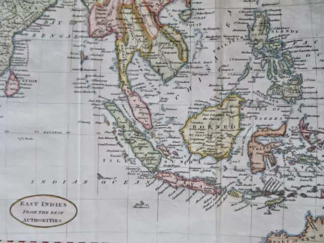 Indonesia Southeast Asia Malaysia Philippines Java Sumatra 1823 Tegg map