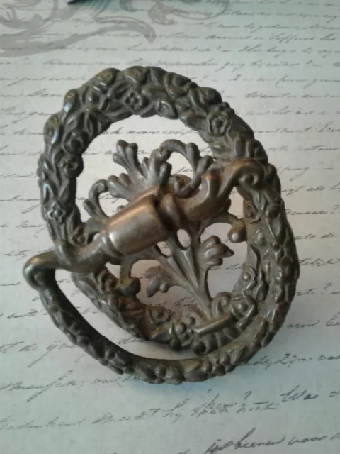 Drop Bail Pull Drawer Hardware Cabinet Cupboard Single Handle Knob Ornate