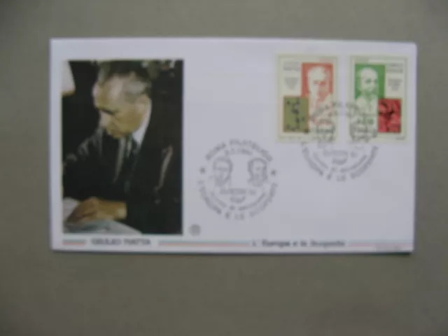 ITALY, cover FDC 1994, Europe CEPT, Nobel prize Natta Colgi