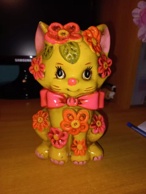 Salvadanaio Di Ceramica Gatto Vintage