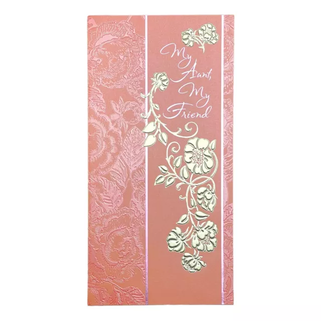 Heartfelt HAPPY BIRTHDAY Card FOR AUNT, Floral, by American Greetings + Envelope