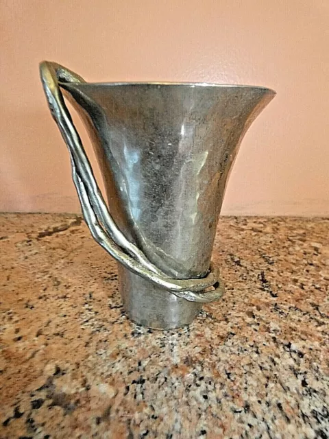 Michael Aram Small Silver Wisteria Metal Vase Signed