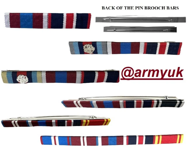 KING CHARLES CORONATION Pin Ribbon Bars Platinum, Diamond Jubilee