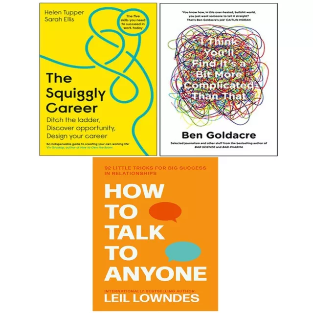 Squiggly Career,I Think You’ll Find,How to Talk to Anyone 3 Books Collection Set 2