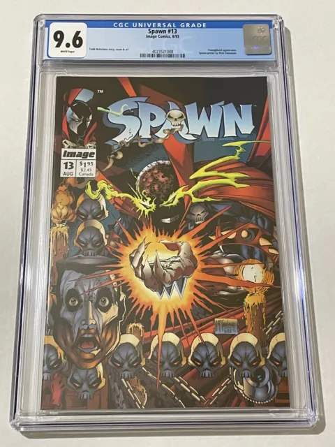 Spawn # 13 (8/93) CGC Graded Comic Book 9.6 NM+ WP McFarlane Youngblood appear