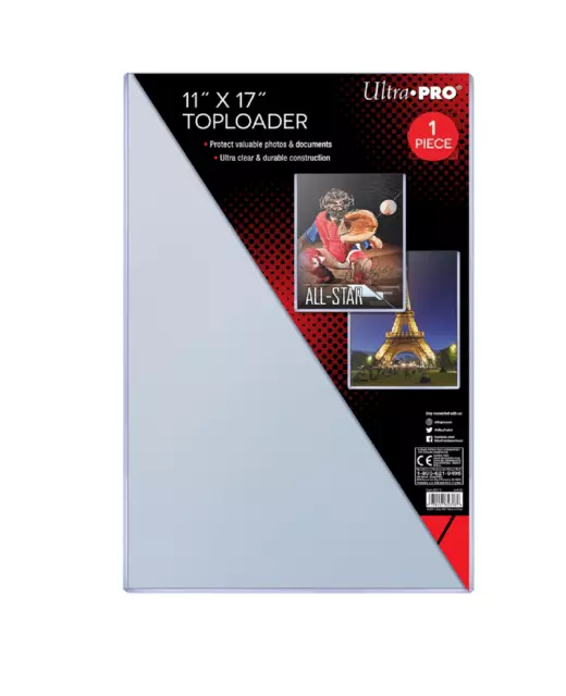 (1-Piece) Ultra Pro 11x17 Toploader Memorabilia Artwork Photo Lithograph Holder