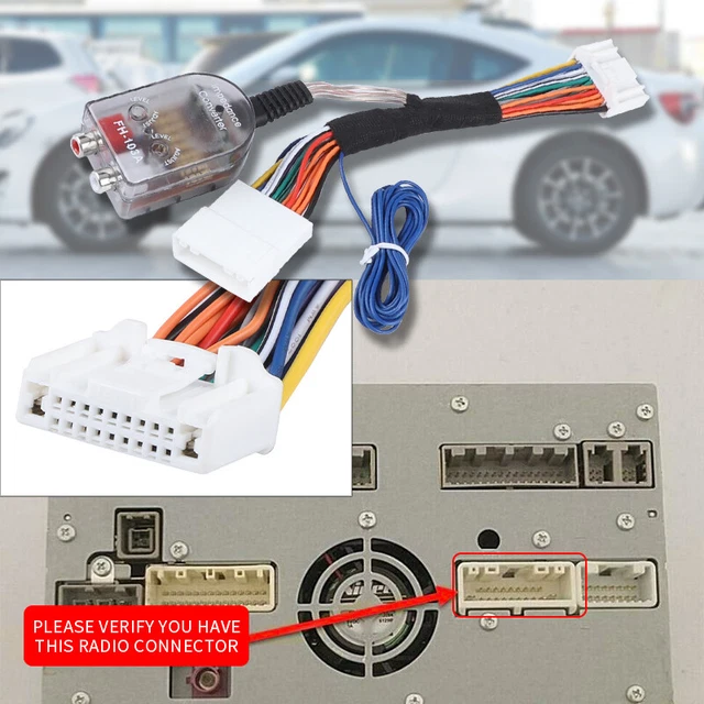 STEREO RADIO ADD AMP Subwoofer Amplifier Plug Adapter Wiring Harness
