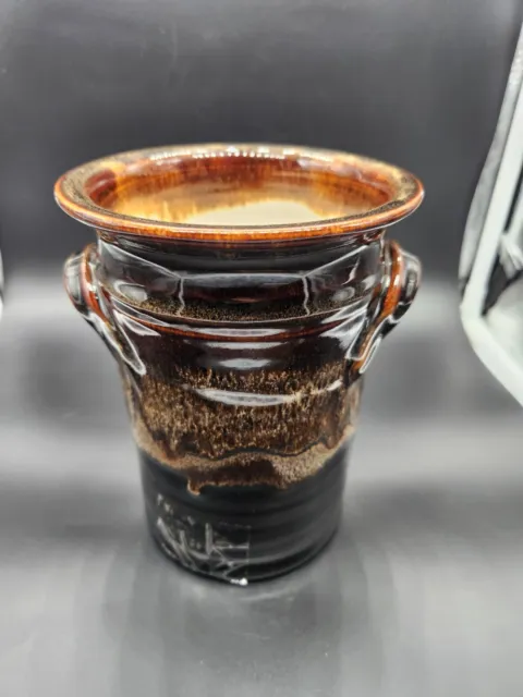 Mark Hebing - Signed Studio art Pottery - Decorative Plant Pot Vase Handmade