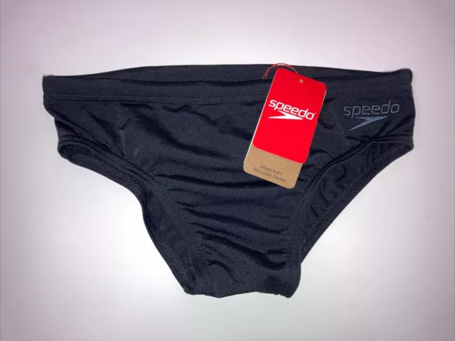 Speedo Boy’s Eco Endurance+ 7cm Brief Swimming Costume Swimsuit Black 65cm/26