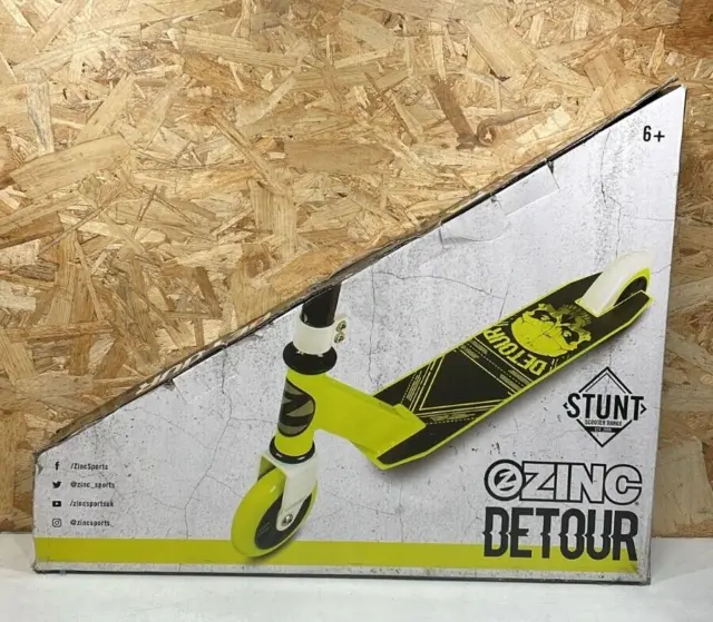 Zinc Detour Stunt Scooter - Yellow/BLACK
