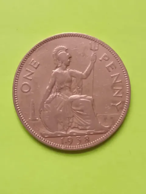 1938 King George VI - British - One Penny Coin - [EF] - EXTREMELY FINE