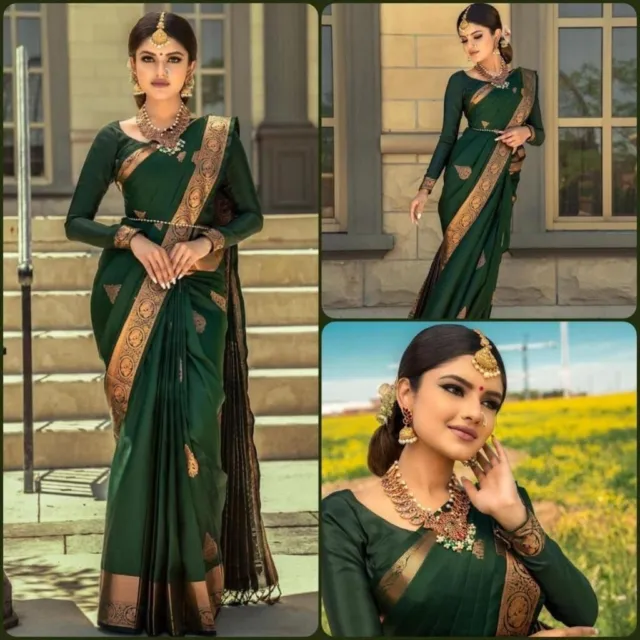 Saree Sari Indian Ethnic Party Wear Bollywood Wedding Designer Pakistani Women