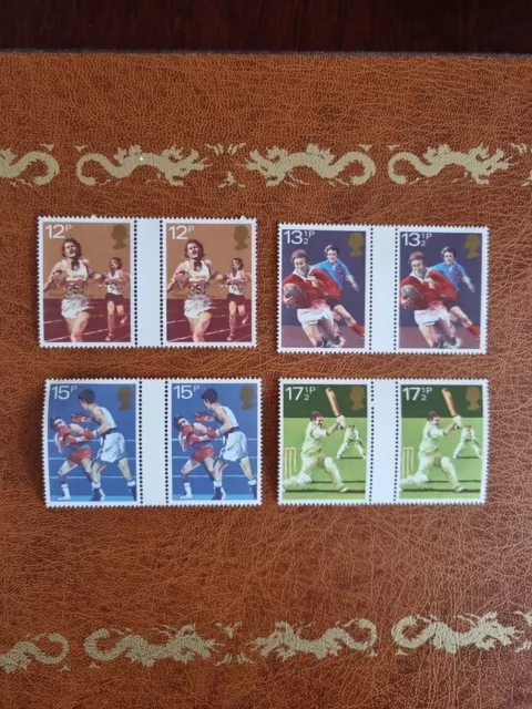 GB GREAT BRITAIN 1980 SPORT CENTENARIES GUTTER SET MNH Sg1134-37