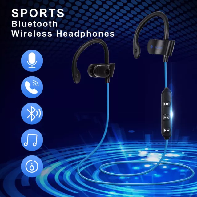 Schweißfeste Fitnessstudio Ohrhörer Bluetooth Sport Wireless Kopfhörer für Samsung iPhone 2