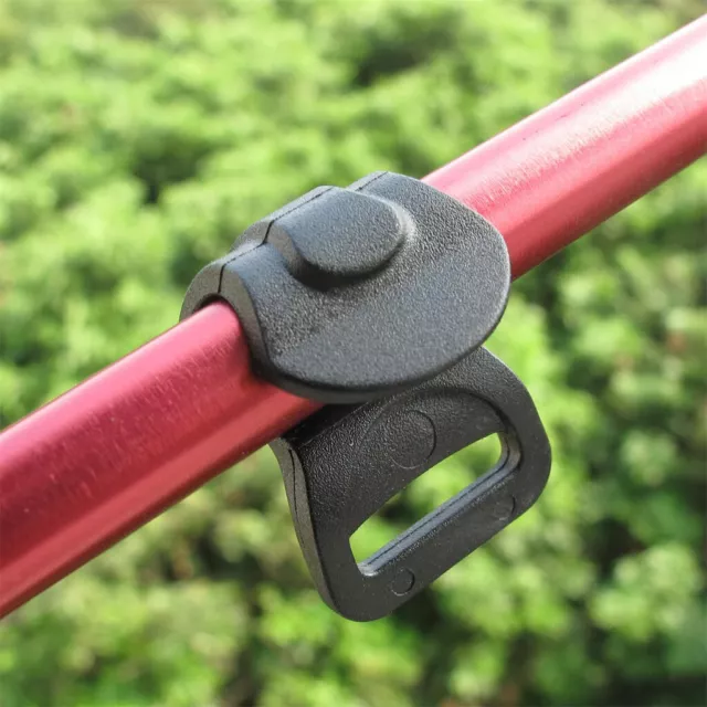 10Pcs Outdoor Camping Split C Clips Clamp for Securing Flysheet to Tent Poles