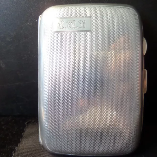 A Fully Hallmarked Solid Silver Cigarette Case Birmingham 1932 & Great Condition