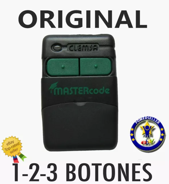 Mando Clemsa De Garaje Mastercode Mv-12 Mv12 Mv 12 2 Botones Original Porton