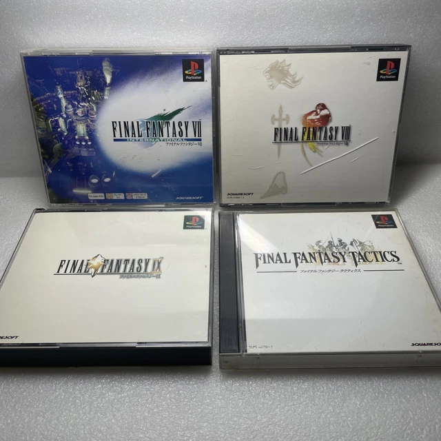 Final Fantasy VII, VIII, IX Sur PS1 - Version Japonaise NTSC-J Complètes Avec Boîtes Et Manuels