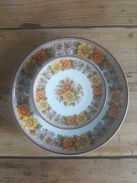 Lot Bol + 6 Petites Assiettes Winterling Röslau Bavaria – Porcelaine Vintage 50/60