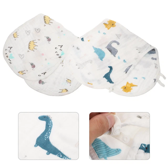 2 Pcs Vêtements D'alimentation Pour Nouveau-nés Bavoirs Bavoir Bandana Serviette