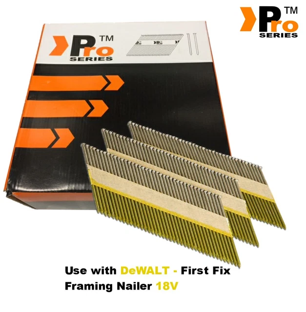 thumbnail image 2 of Pro Series Mixed Pack: 2500 20-80 Angle Brads & Framing Nails For DCN692N, DCN660 - 500 Each Size 2 of 6