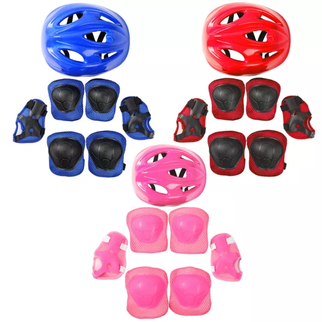 4 Set Kids Bicycle Skating Safety Sport Gear Helmet Knee Wrist Guard Elbow Pads