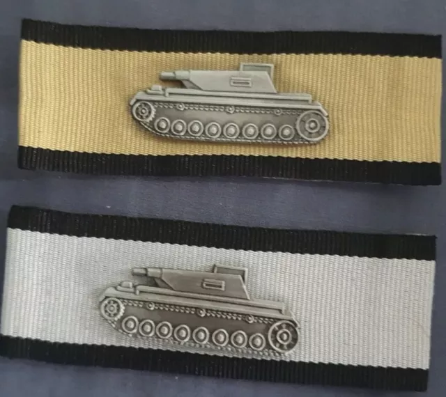 WW2 German Tank Destroyer Patches Gold and Silver (Reproduction).