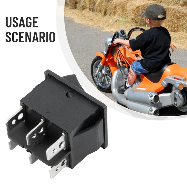 Voiture Électrique pour Enfants 6/12V Accélérateur Pédale Interrupteur à Pied Adapté pour Voiture à Roues Pièces de Rechange