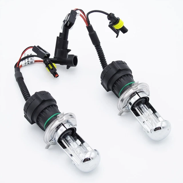 COPPIA LAMPADE H4 Fari Auto H4-3 Bixenon Kit 12V 55W 6000K Bi-Xeno Bi Xenon EUR 15,60 - IT