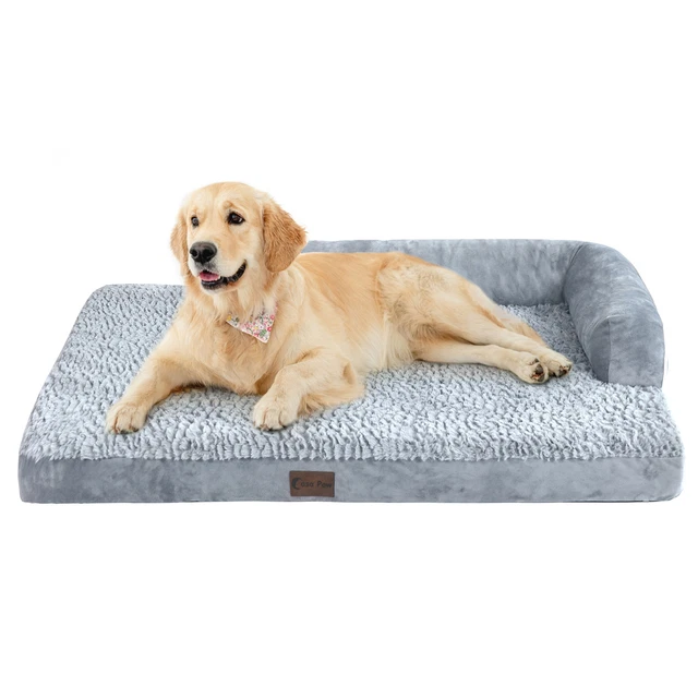 Orthopedic Dog Bed Soft Memory Foam Dog Sofa Bolster Waterproof Cover M/L/XL/XXL