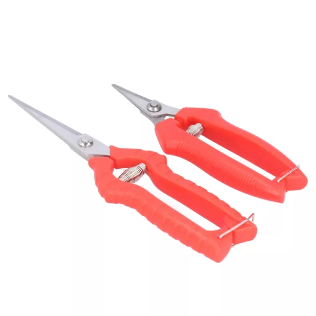 2Pcs Pruning Shears Bypass Secateurs Hand Pruner LongHandled Gardening Floral SD