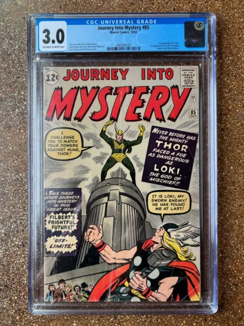 Journey Into Mystery #85 (1962) CGC 3.0 - 1st App. LOKI & Heimdall! 3rd Thor!