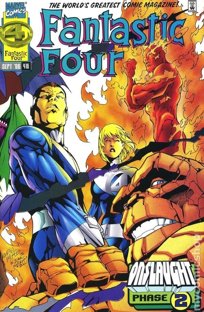 Fantastic Four #416 VG 1996 Stock Image Low Grade