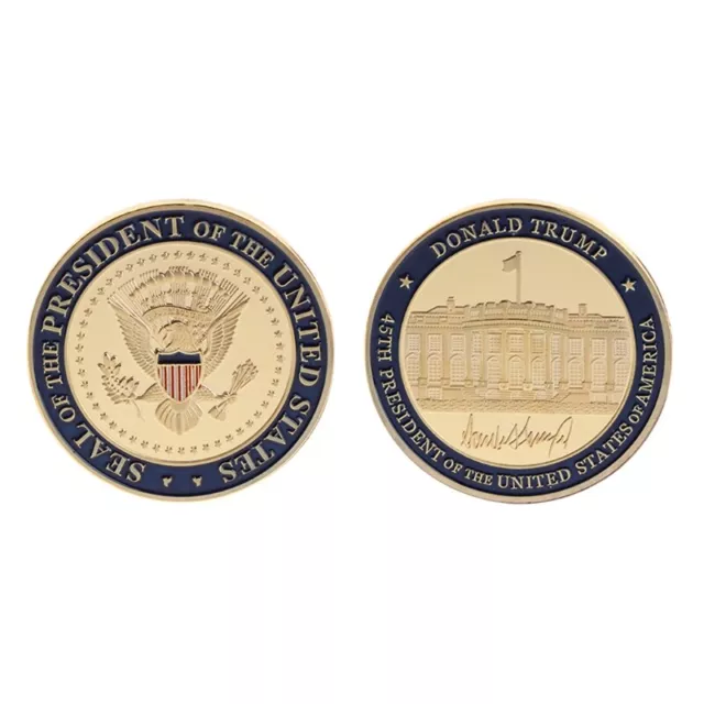 Moneta commemorativa US 45° Presidente DOnald Trump Collezione Arti Regali Souvenir