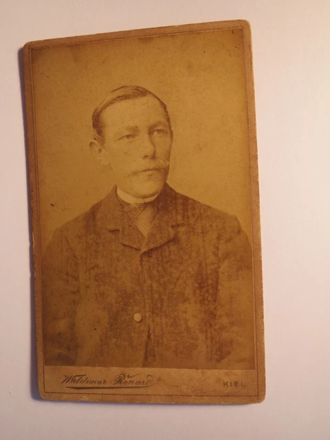 Kiel - Herr Schlüter - Vater von Gustav Schlüter - Portrait / CDV