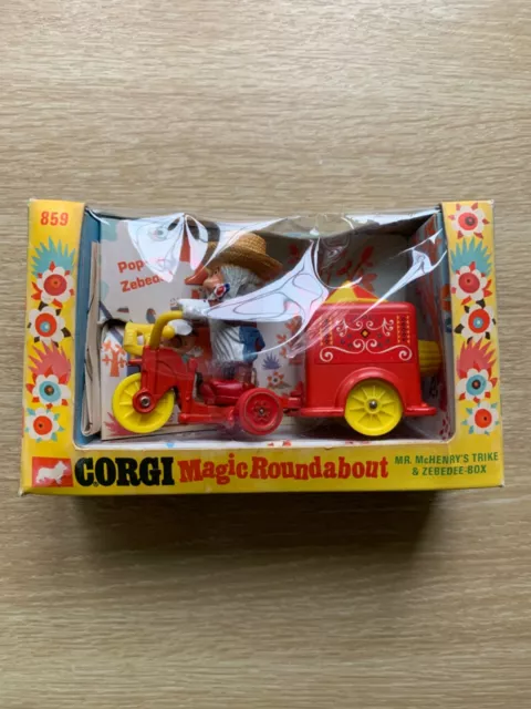 Vintage The Magic Roundabout Corgi Mr McHenry's Trike Zebedee Box