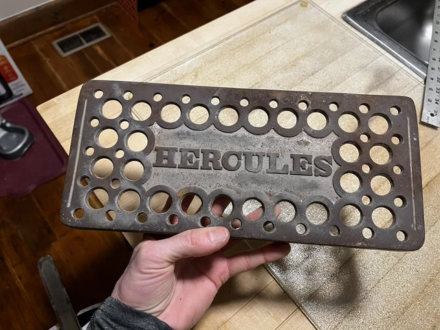 Antique Hercules Barber Chair Footrest Part vtg koken kochs foot rest