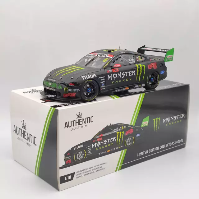 1/18 Authentic MONSTER ENERGY RACING #6 FORD MUSTANG GT 2021 REPCO BATHURST 1000