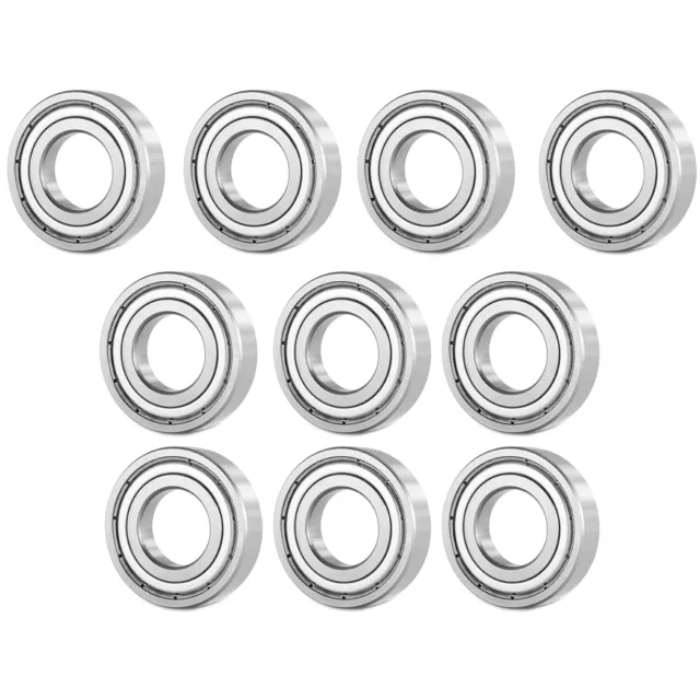 10PC Premium R6 ZZ ABEC3 Metal Shielded Deep Groove Ball Bearing 3/8x 7/8x 9/32"