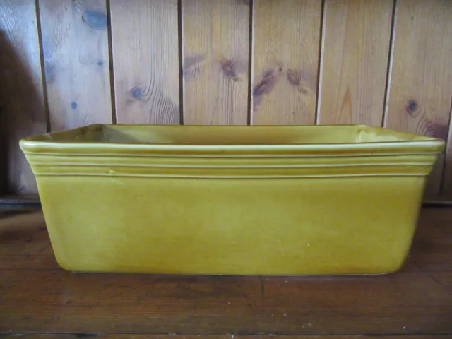 Piatto in ceramica dorata terrina/padrino/pagnotta taglia 28x15 cm anche graziosa fioriera.