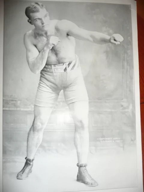 Boxing. James J. Jeffries 1899 police Gazette.
