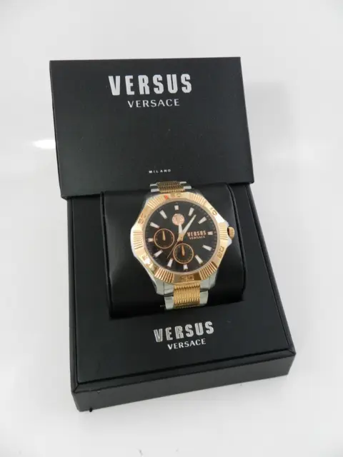 Versus by Versace Men's DTLA Two Tone Stainless Steel Bracelet Watch 46mm