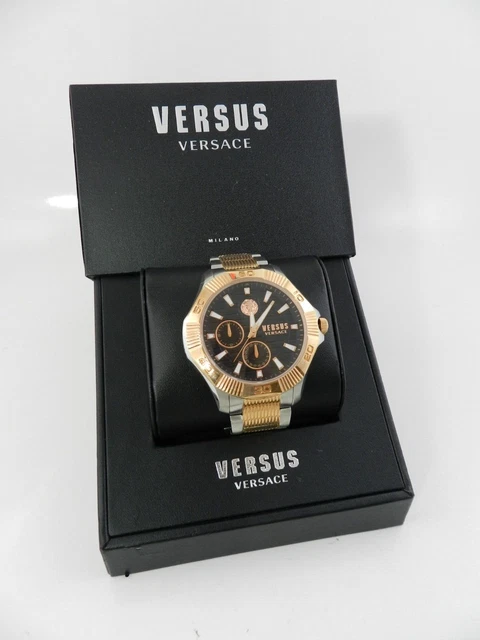Versus by Versace Men's DTLA Two Tone Stainless Steel Bracelet Watch 46mm