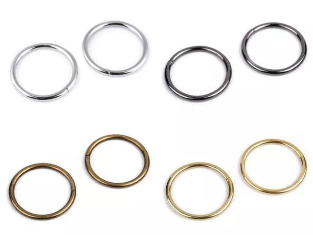 Anillo de diámetro 35 mm para artículos de cuero 5 piezas anillo de metal para bolso de cuero