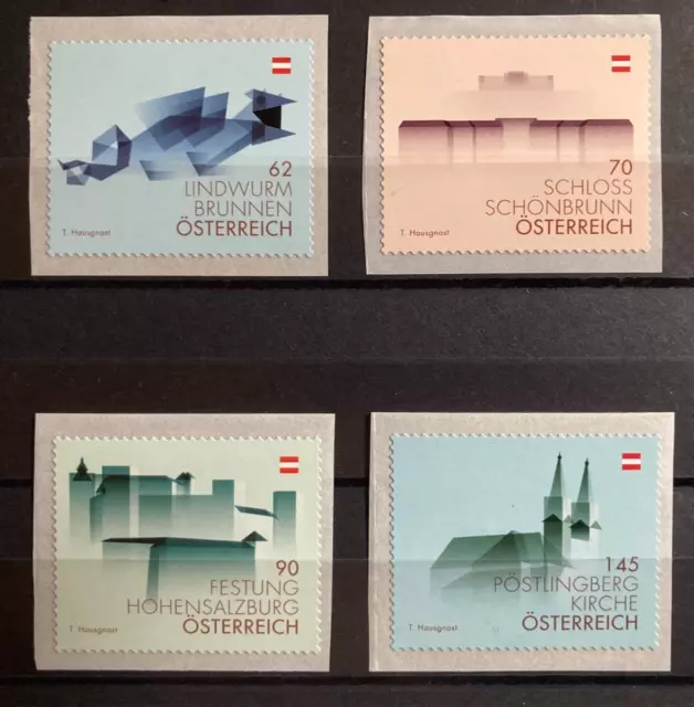 Kleines Lot Österreich Freimarken 2013/14 Mi-Nr. 3090-92Y und 3123Y postfrisch