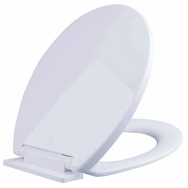 BRAND NEW LUXURY Bathroom Slow Soft Close White Toilet Seat Seats Wc