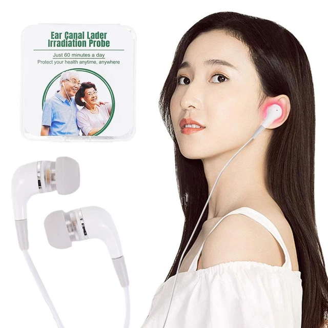 Tinnitus Ear Therapy LLLT Irradiation Physiotherapy Otitis Earplug FAST A6X8