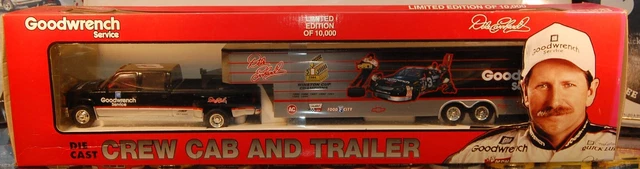 Brookfield NASCAR Dale Earnhardt Goodwrench Crew Cab Truck and Trailer 1/24 New