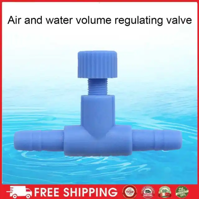 5 pz interruttore valvola regolazione controllo flusso acquario acquario (blu)
