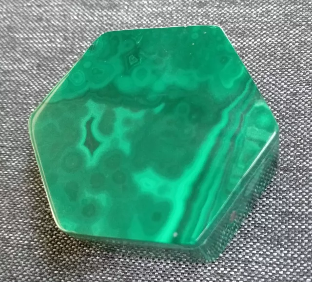 Malachite Hexagonal Box Green Stone Carved Polished 62 x 62mm Jewelry Box  Decor